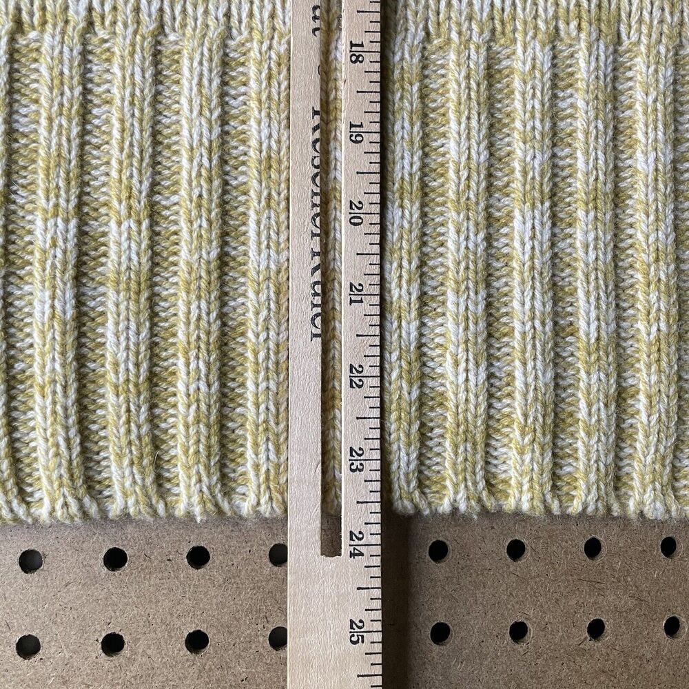 NWOT Vince Sweater Womens XXS Yellow Marled Wool & Cashmere Moss Glow Relaxed - Picture 11 of 12